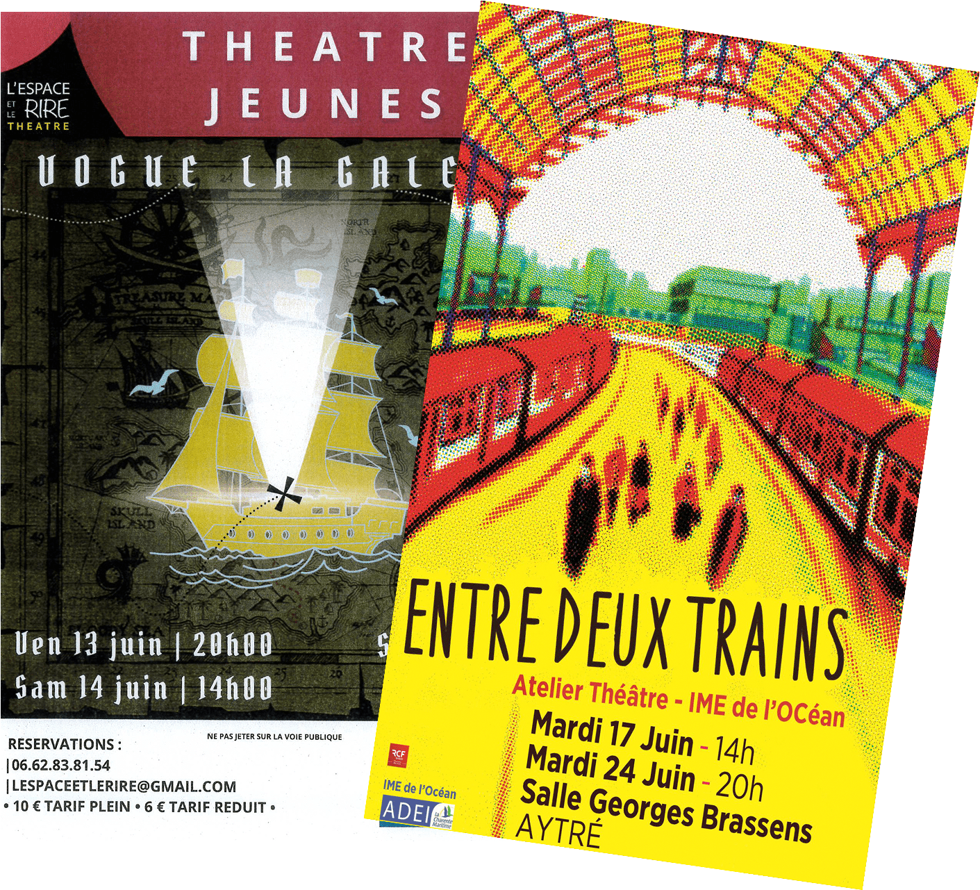 Représentations théâtrales IME Océan et IME Les Boucholeurs 1 Affiches theatre