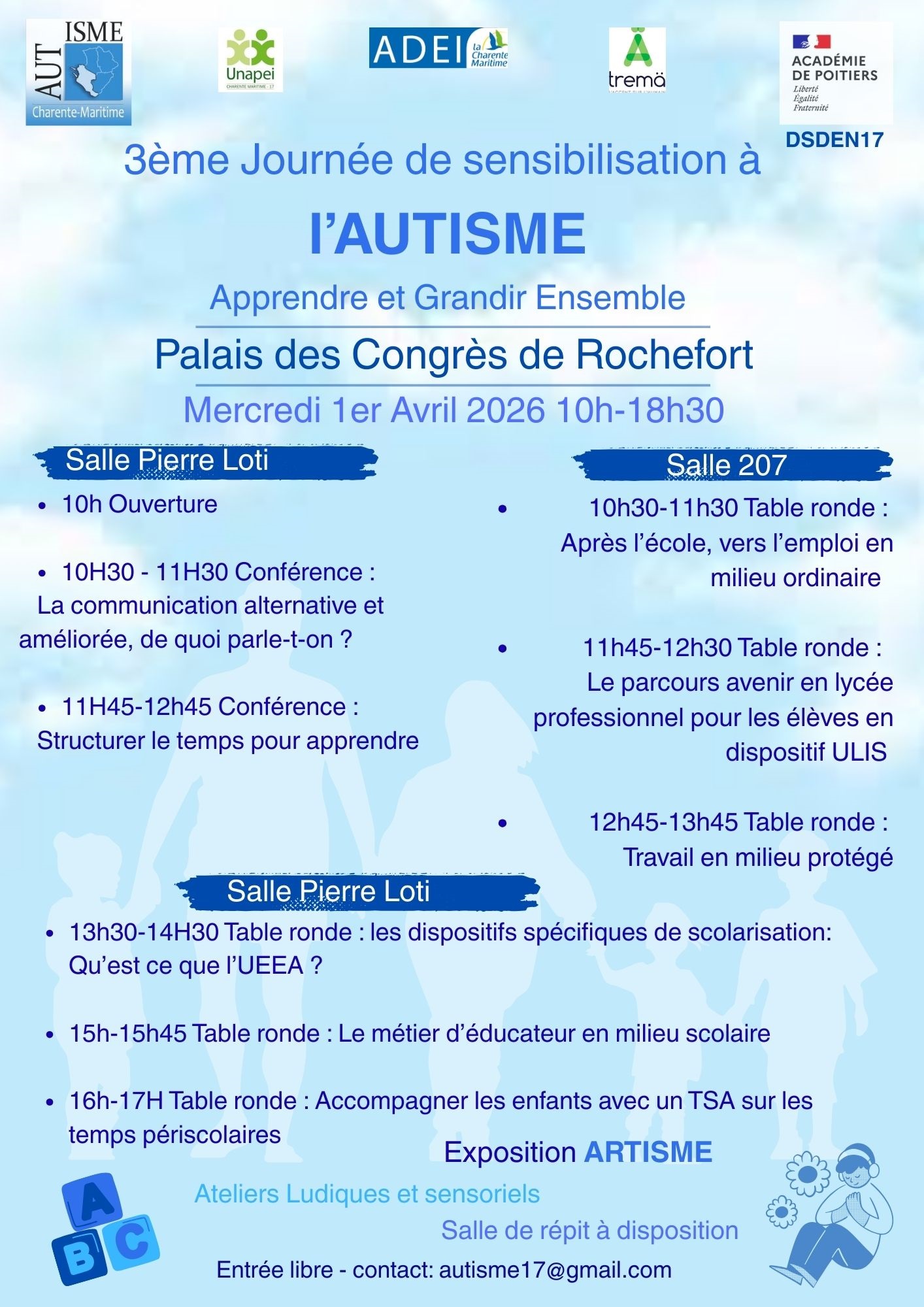 Apprendre et grandir ensemble journée autisme